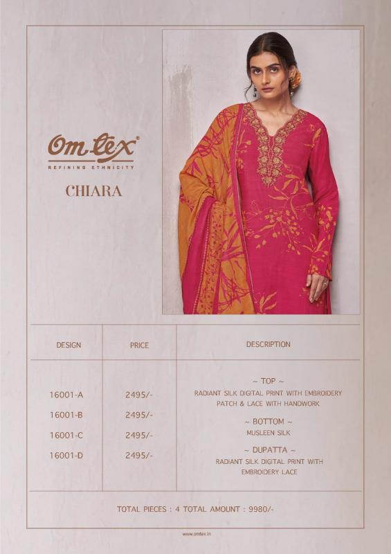 Omtex chiara wholesale dress materials in pondicherry